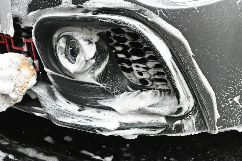 Premium car detailing atmosphere for enquiry context, not evidence of a finished client booking.
