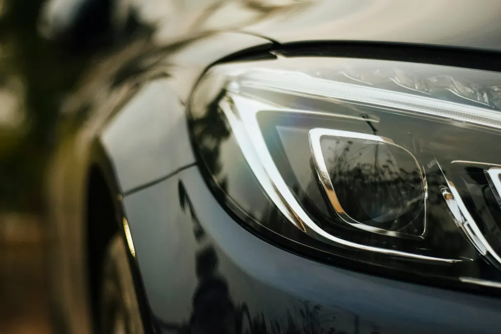 Nearly-new luxury vehicle atmosphere for new-car protection context, not a dealer-approved or better-than-new claim.