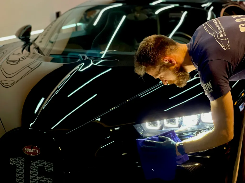 Auto detailing atmosphere supporting package routes, not a priced offer or completed package result.